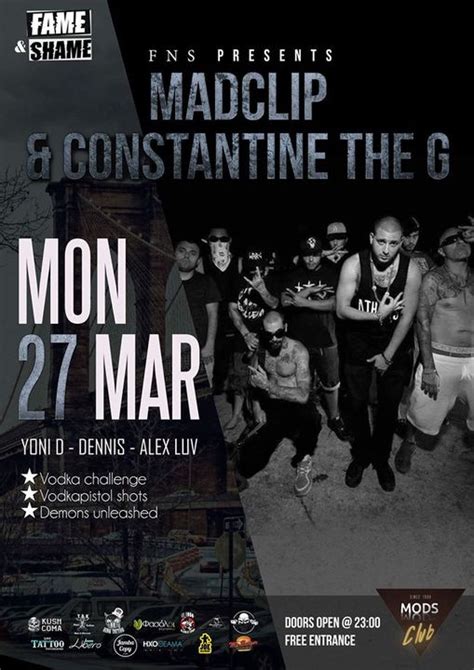 Ο mad clip (money and drugs can't live in poverty) (πραγματικό όνομα: MadClip & Constantine The G - Fame n Shame at Mods Club ...