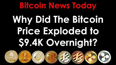 Bitcoin saw a dramatic $10,000 flash crash early on sunday morning. Bitcoin News Today 2020: Why Did The Bitcoin Price Explode ...