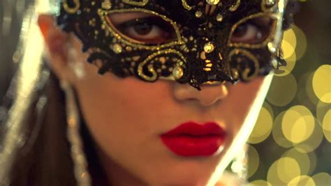 Women's college or university comes in power here. Sexy Woman Wearing Venetian Masquerade Stock Footage Video ...