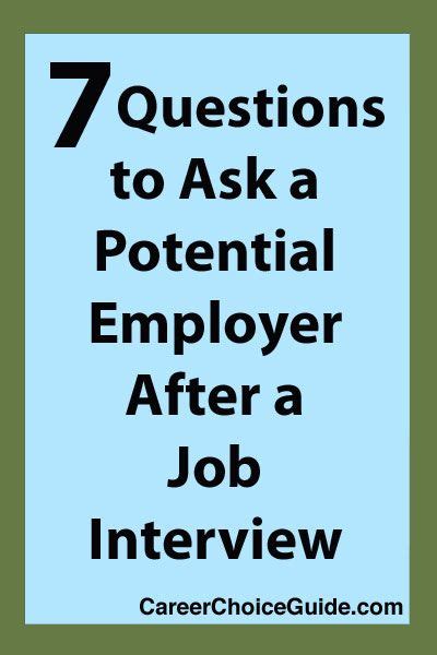 7 Job Interview Questions to Ask an Employer | Interview ...