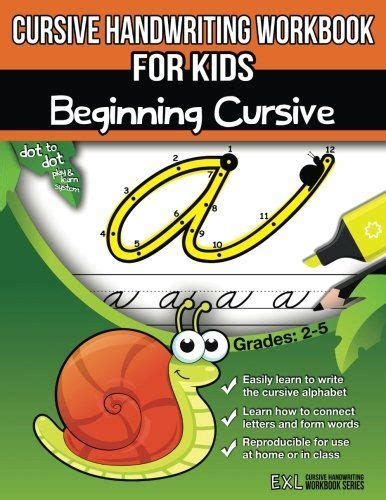In a way, this is my favorite cursive writing book as she makes cursive seem easy. Cursive Handwriting Workbook for Kids: Beginning Cursive ...