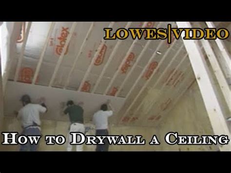 Another thing to keep in mind is that where 1/2″ thickness works on walls, the ceilings are usually done with 5/8″ thick sheets. How to Drywall a Ceiling - YouTube