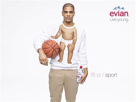 Ein schluck des edlen wassers evian genügt, und in ihrem baby erwachen geheime talente. Evian print ads | Communication Arts