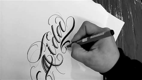 ¿necesitas ver fotos de letras para tatuarte? TIPOS DE Letras para tatuar"AIDA"/DRAWING CHICANO ...