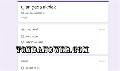 Link ujian khusus army ini diberikan untuk mengetest seberapa army anda yang dalam artian, seberapa anda mengenal bts dan mengetahui tentang kehidupan mereka. Link Ujian BxB Docs Google Form - TondanoWeb.com