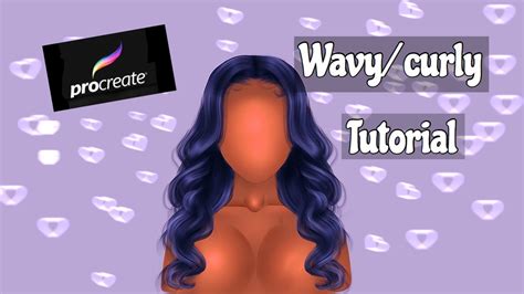 From buns to pretty braids (and even some nifty hair accessories. wavy/curly hair tutorial on procreate - YouTube