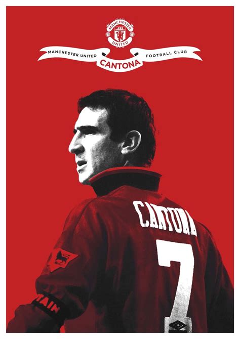 Unique eric cantona posters designed and sold by artists. Cantona poster | Manchester united