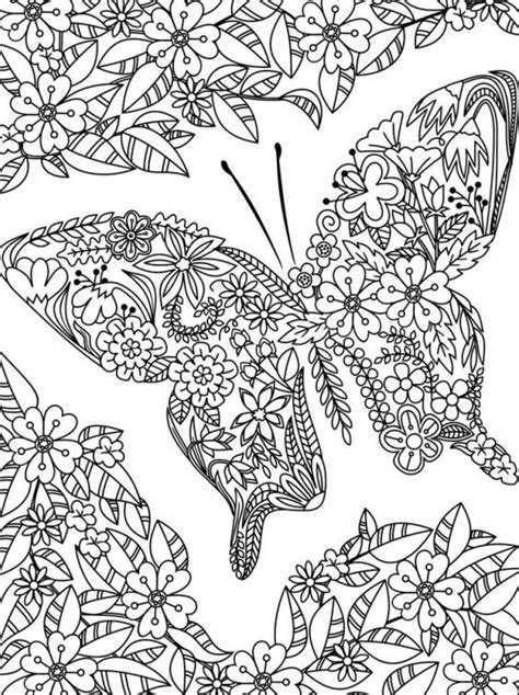 Inspire yourself with timeless artistic styles such as art deco or art nouveau. Butterfly Coloring Pages for Adults | DrawingInsider