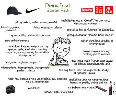 Pinoy incel starter pack (oc) meme. Pinoy Incel Starter Pack (OC) : Philippines