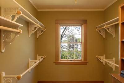 Then add the shelf support brackets for a sturdy storage. Closet Shelves and Brackets - FineWoodworking