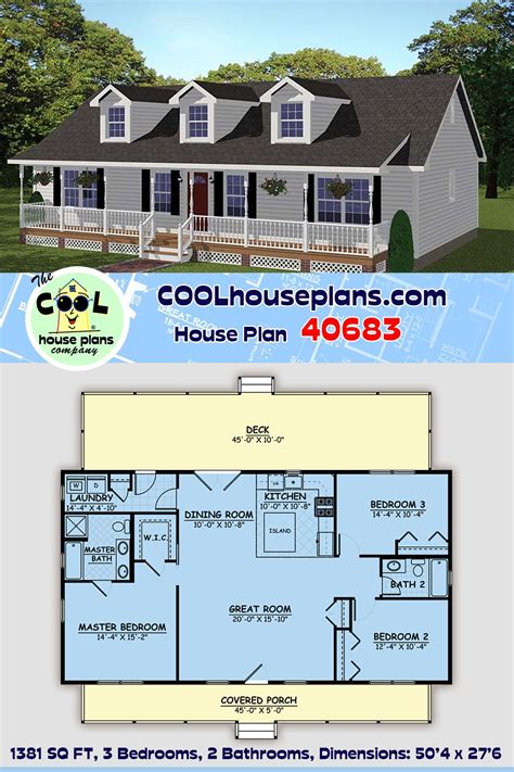 See more ideas about southern house plans, house plans, house. Southern Style House Plan 40683 with 3 Bed, 2 Bath in 2020 | House plans, Ranch house plans ...