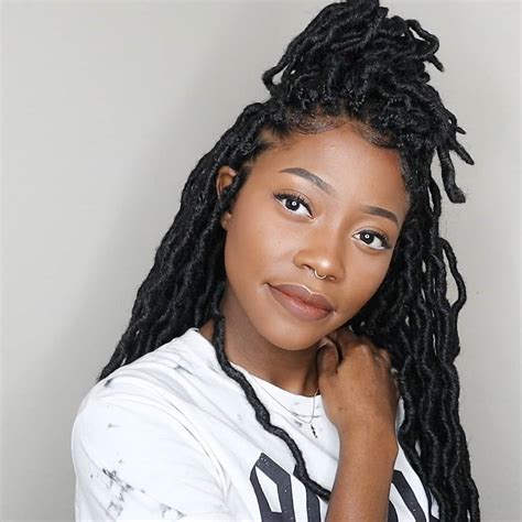 Great hairstyles for your natural hair. Faux Locs in 2020 | Synthetic hair extensions, Crochet hair styles, Braided hairstyles