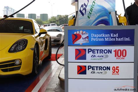 There will be no changed of fuel price for these 2 a total of rm30 monthly subsidy will be given to those eligible , or rm 0.30 for each liter of ron 95 with a maximum usage of 100 litres per month. Petron introduces the first RON100 Euro 4M petrol in ...
