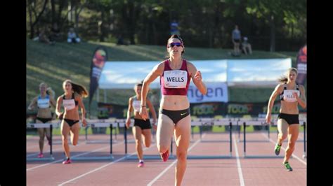 Flight of hurdles is set at proper height and prescribed point prior to each race. Women's 400m Hurdles - 2015 Canberra Track Classic - YouTube