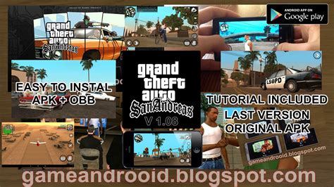 Game for smartphone or tablet, download it for free in our website. GTA San Andreas v1.0.8 + Cara Install | Free Games ISO and ...