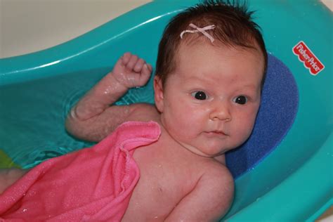 Baby bath time!