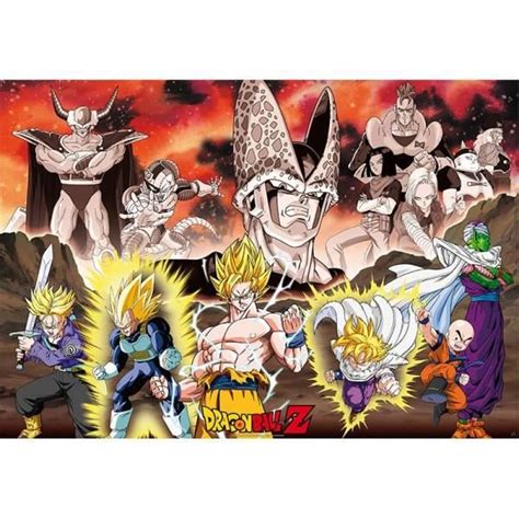Kakarot will retell the story of the iconic dragon ball z anime in a way no other game has done before. Poster Dragon Ball Z - Groupe Arc Cell 98x68cm - Achat / Vente affiche - Cdiscount