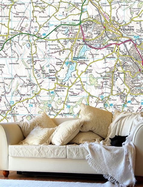 See more ideas about personalized wallpaper, hd wallpaper, wallpaper. Map Wallpaper - Custom Ordnance Survey Landranger Map from ...