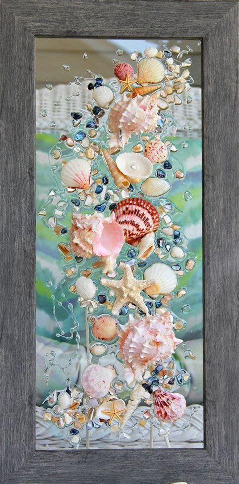 Coastal bathrooms aren't just found in seaside towns. Beach Bathroom Decor Wall Hanging, Beach Decor of Seashell ...