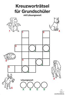 Mit worten zum ausdruck bringen, aussprechen. Kinderkreuzworträtsel mit Lösung zum Ausdrucken