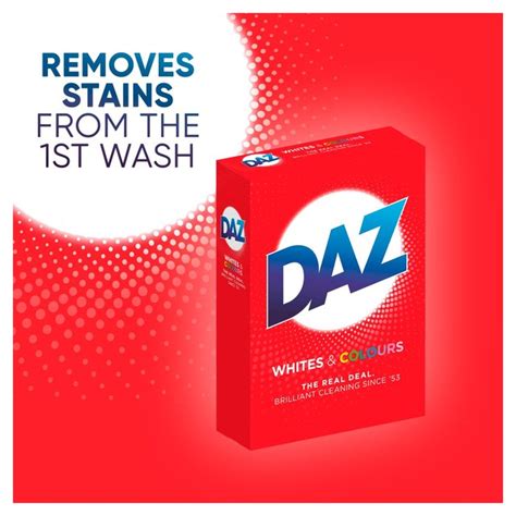 If you are careful not to get stains on your cloth. Daz Washing Powder For Whites & Colours 4.875Kg 75 Washes ...