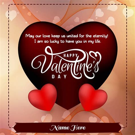 Happy valentines day wishes, messages, quotes for your beloved parents, friends, brother and sister. Write Name In Valentine Day 2021 Greeting Card