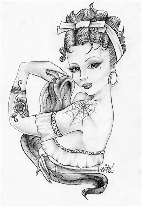 Check out amazing pin_up_girl artwork on deviantart. pin up tattoo by GiulaiBloomLust on DeviantArt