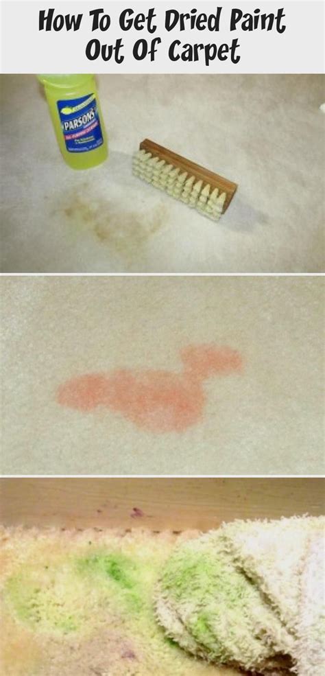 How do you remove face paint from carpet? How to Get Dried Paint out of Carpet - DIY projects can ...