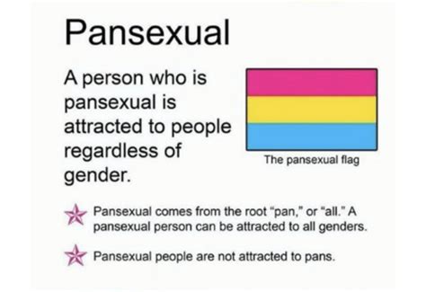 Kebanyakan orang setuju bahwa biseksualitas mengacu pada perasaan tertarik pada berbagai jenis kelamin, sedangkan panseksualitas adalah ketertarikan pada semua jenis kelamin. Pansexual : Queer Bisexual And Pansexual Birth Control ...