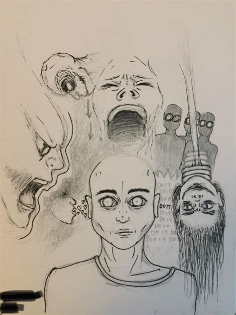 Kate is currently treating her schizophrenia with therapy and may return to medical treatment in the future, but feels. Schizophrenia | Drawings, Schizophrenia, Sketches