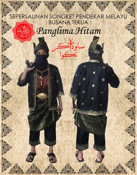 باجو ملايو) ialah pakaian tradisional dan kebangsaan lelaki melayu. Saudagar Tekua: Busana Pendekar Melayu Panglima Hitam
