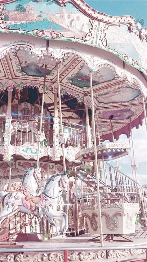 Pastel vintage plain aesthetic background. - Vintage Pastel Carousels #Carousels #Pastel #Vintage ...