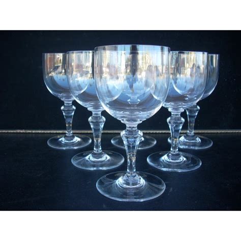 Maybe you would like to learn more about one of these? Vintage Baccarat Clear Crystal Wine Goblets - Set of 6 ...