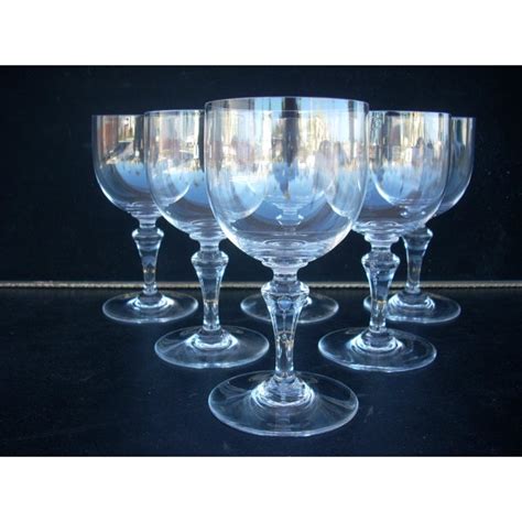 Get the best deals on crystal goblets. Vintage Baccarat Clear Crystal Wine Goblets - Set of 6 ...