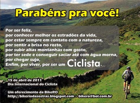 No brasil, o dia nacional do ciclista é comemorado no dia 19 de agosto. Brigittes Corporation Mtb S/A: Dia Internacional do ...