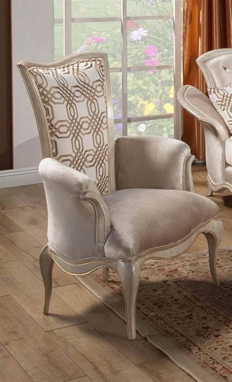 Silver accent chair for bedroom. Buy Benetti's Perlita Accent Chair in Beige, Gold, Silver ...