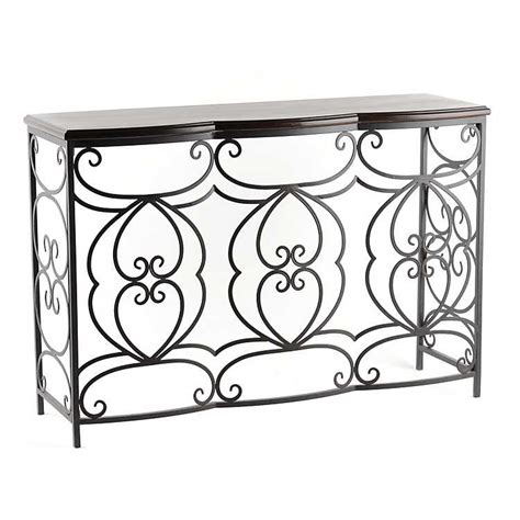 The unique shape of this table makes it easy to create your own personal style. Savannah Black Metal Console Table | Kirklands