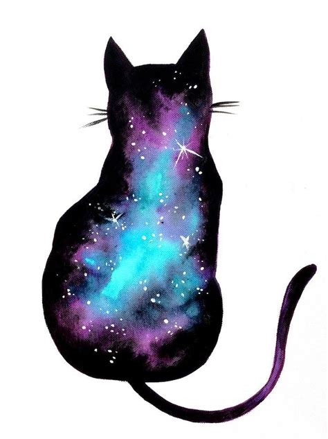 Acryl galaxie auf leinwand malen mit acryl mädchenkunst. ArtNight: Galaxy Katze - #WOSTSPITZE