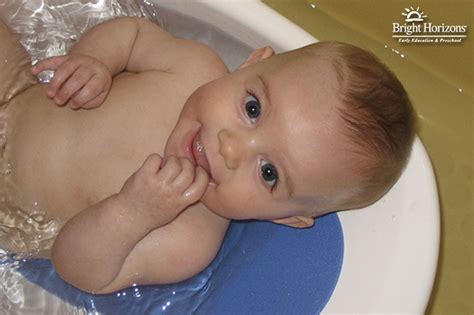 This works best if they have special toys that they only get to play with during bath time. Tips for Baby's First Bath | Bright Horizons Parenting Blog