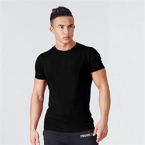 Animal print t shirts bodybuilding t shirts body building men muscle t shirts clothes for sale workout shirts cool shirts mens tops cotton. Solid Color Fitness Round Neck Sports Cotton T-Shirt ...