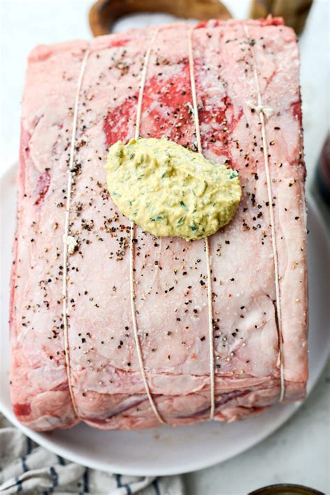 This prime rib with dijon & whipped horseradish cream is absolutely delish! Dijon Rosemary Crusted Prime Rib Roast with Pinot Noir Au ...