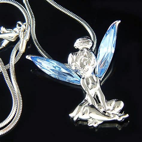 Looking for the perfect holiday gift? Blue Swarovski Crystal Fairy TINKERBELL Tinker Bell Angel ...