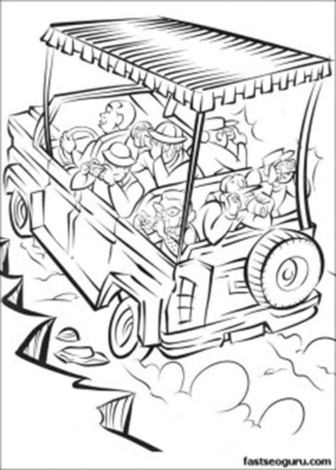 Coloring for girls and boys. Print out Madagascar 2 safari in africa coloring page ...