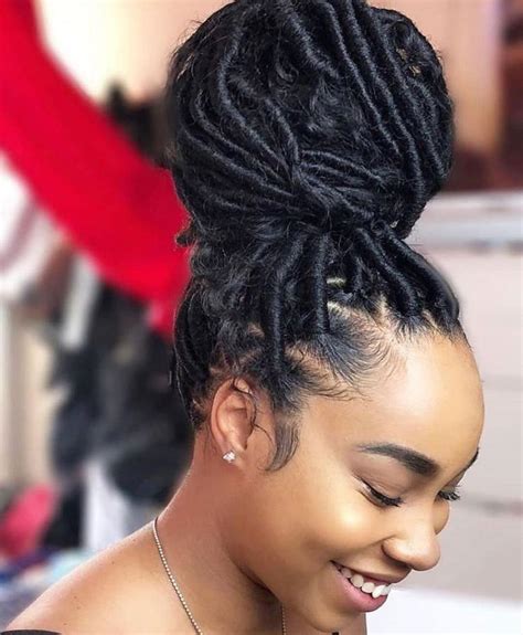 See styling goddess locs (dreads) for over 10 ways to style goddess locs. dreads - Page 11 - Loc'd Life Magazine in 2020 | Locs ...