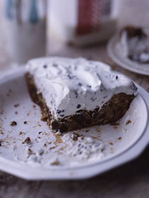 Dip the tips of the cannoli into the melted chocolate. Chocolate Chip Pie | Paula Deen