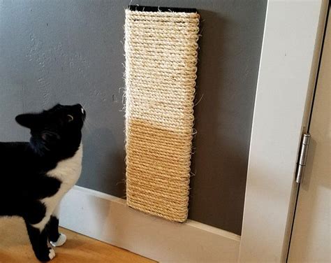 We tried to have them. Couch Corner Cat Scratching Post 18 inches Tall, Stained ...