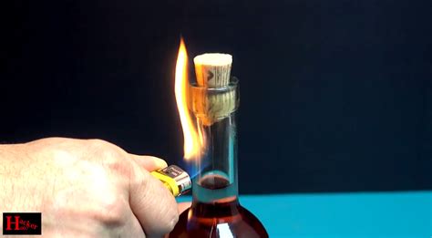 After about 5 minutes, dip the bottle in cold water. Genius hack shows how you can open a bottle of wine with a lighter if you don't have a corkscrew
