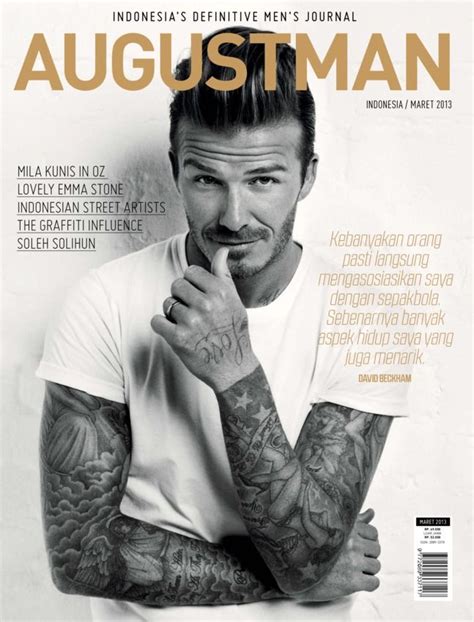 It is a clean and modern look that you can easily wear at home without. AugustMan Indonesia | David beckham, David beckham photos ...