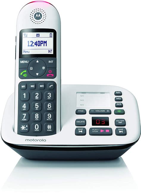 Indoors and 980 ft outdoors.dect 6.0 interference free technology; Panasonic Expandable Cordless Phone & Answering Machine