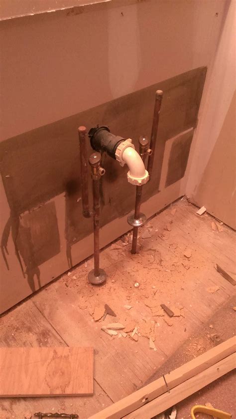When it comes to any use your power drill to unscrew them. bathroom - How can I move sink supply lines from the floor ...